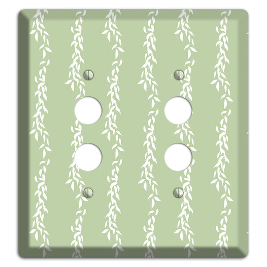 Leaves Style Z 2 Pushbutton Wallplate