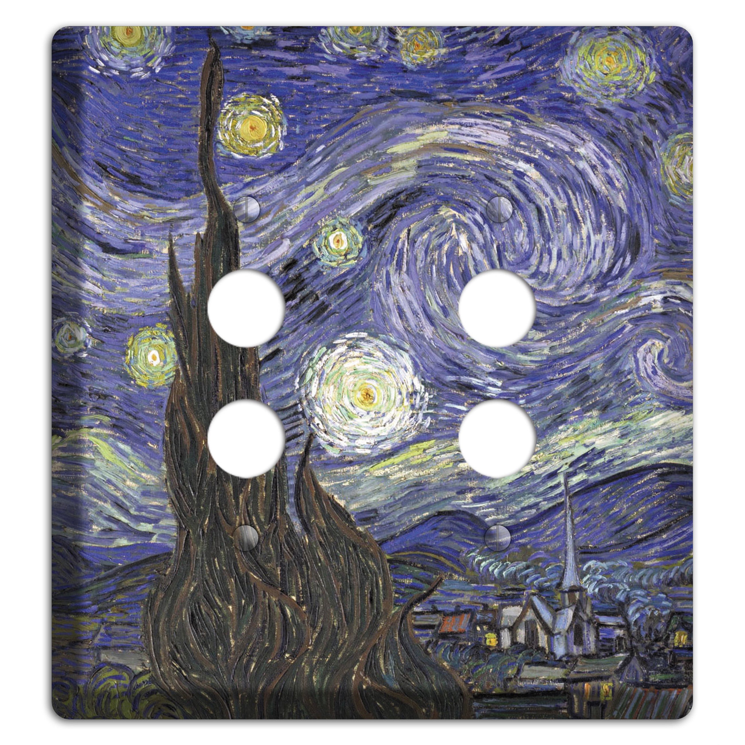 Vincent Van Gogh 4 2 Pushbutton Wallplate