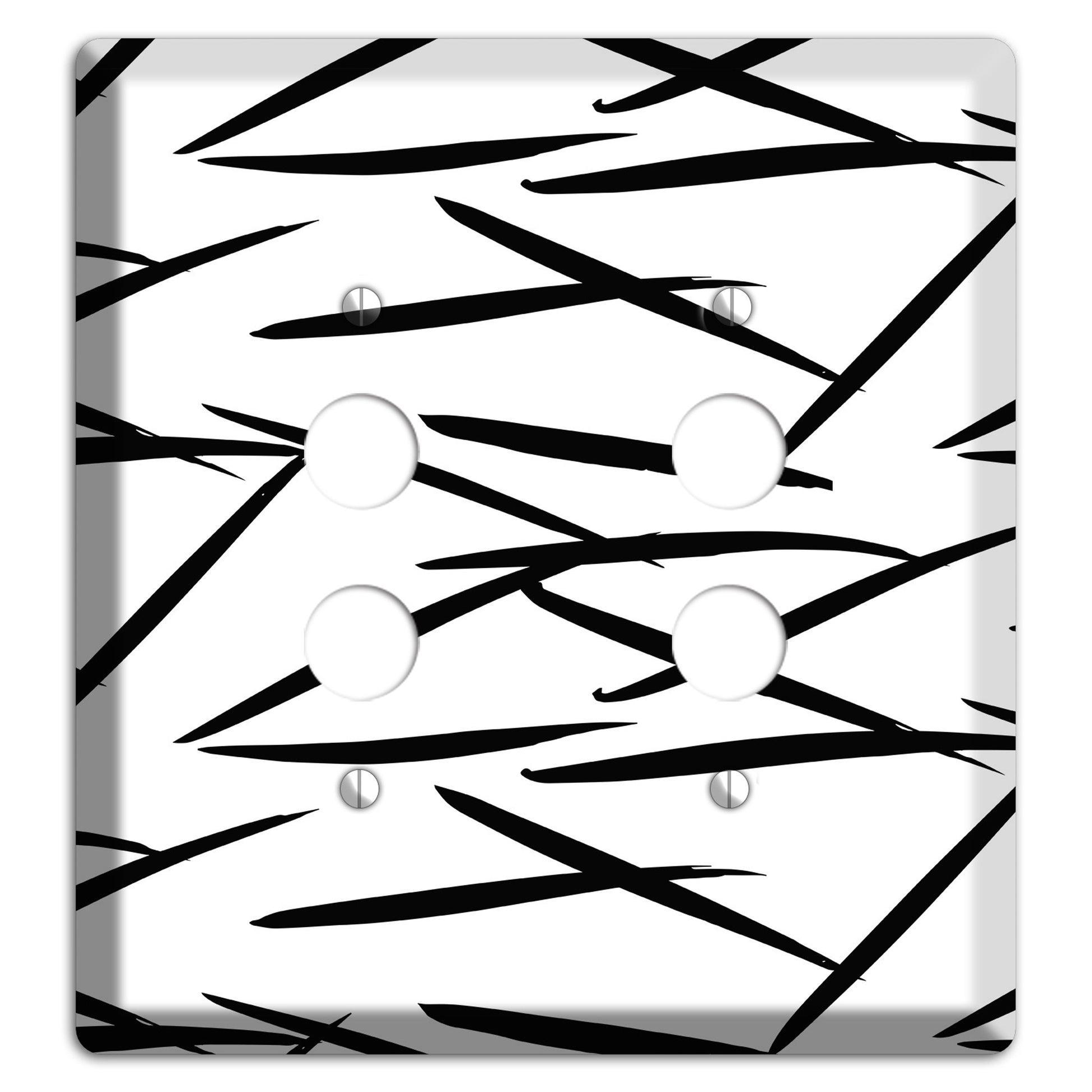 Ink Brushstrokes 3 2 Pushbutton Wallplate