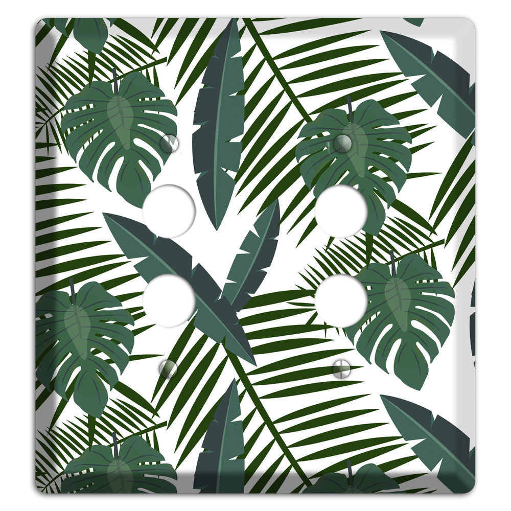 Leaves Style FF 2 Pushbutton Wallplate