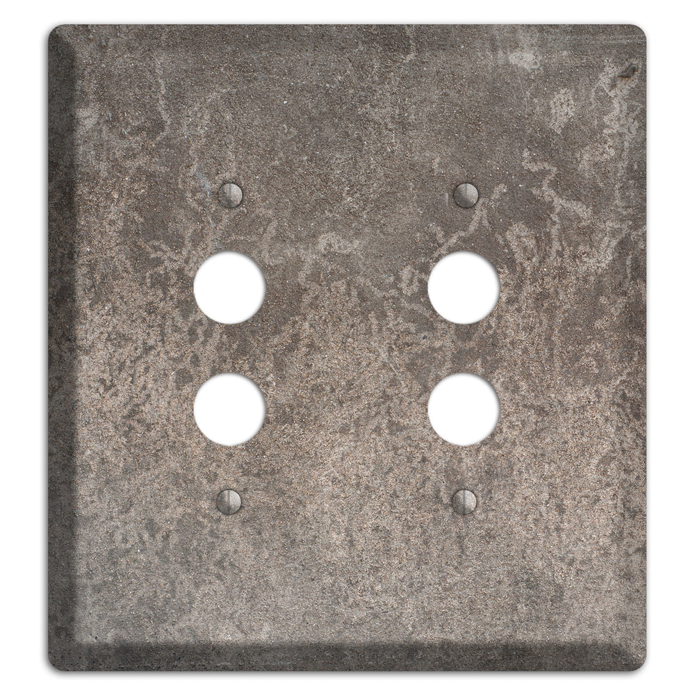 Old Concrete 1 2 Pushbutton Wallplate