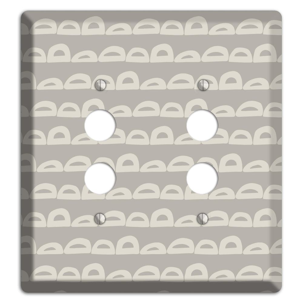 Logan Whimsical Damask 2 Pushbutton Wallplate