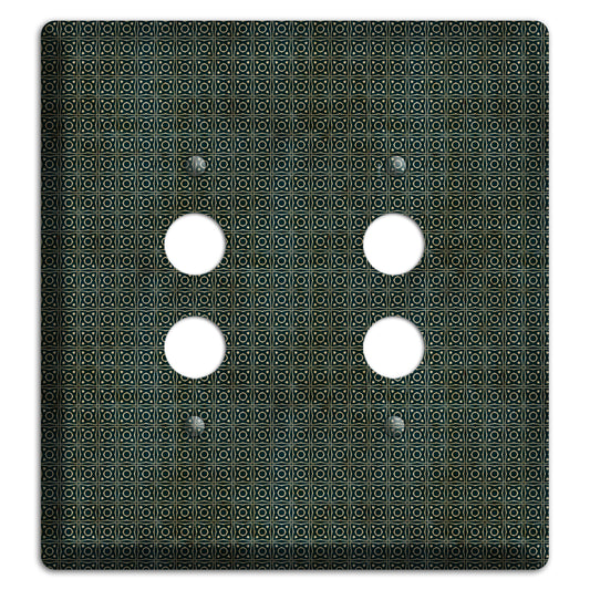 Dark Green Grunge Tiny Tiled Tapestry 4 2 Pushbutton Wallplate
