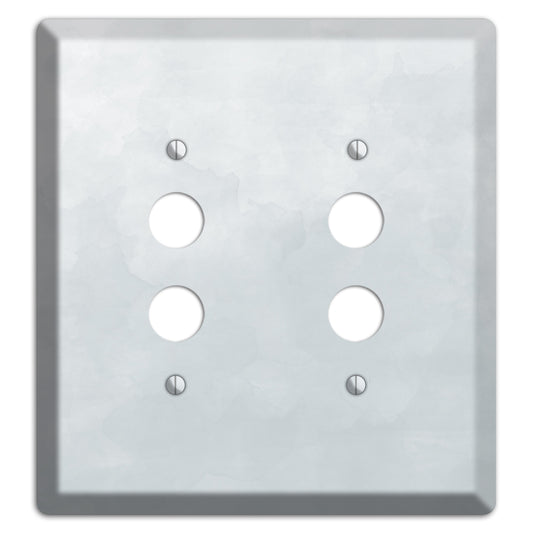 Gray Ombre 2 Pushbutton Wallplate