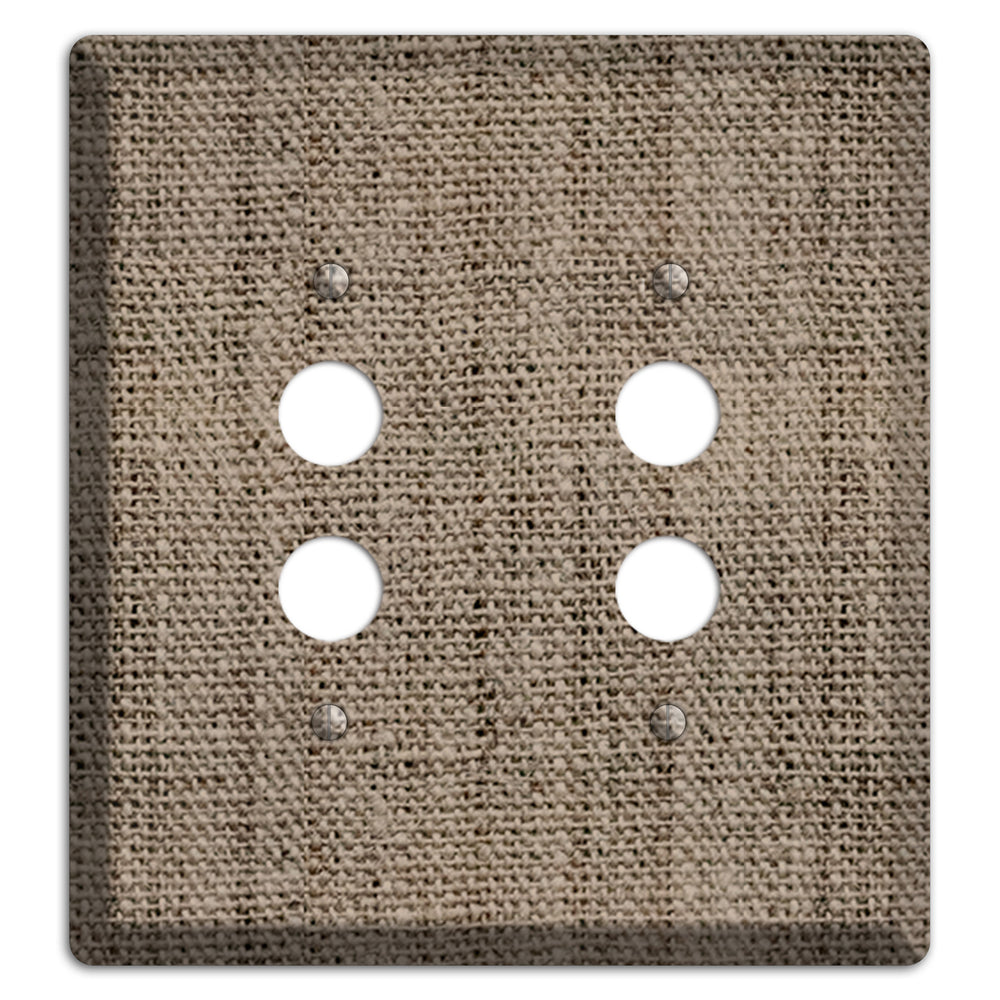Sand Dune Burlap 2 Pushbutton Wallplate