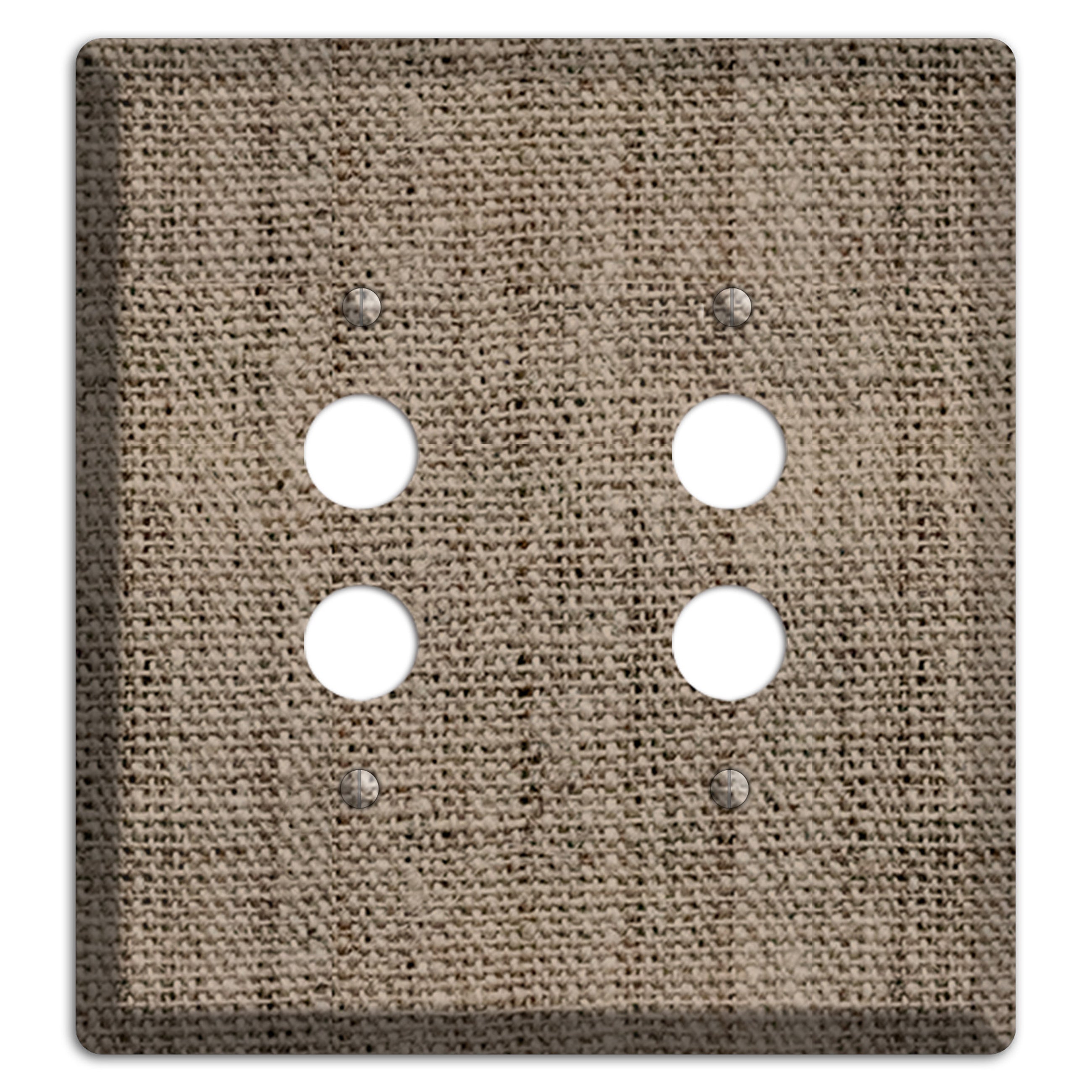 Sand Dune Burlap 2 Pushbutton Wallplate