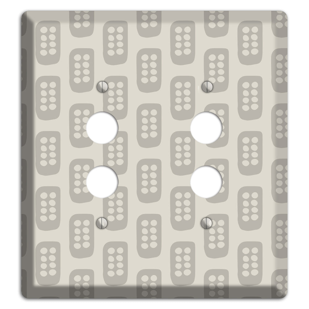 Simple Scandanavian Style EE 2 Pushbutton Wallplate