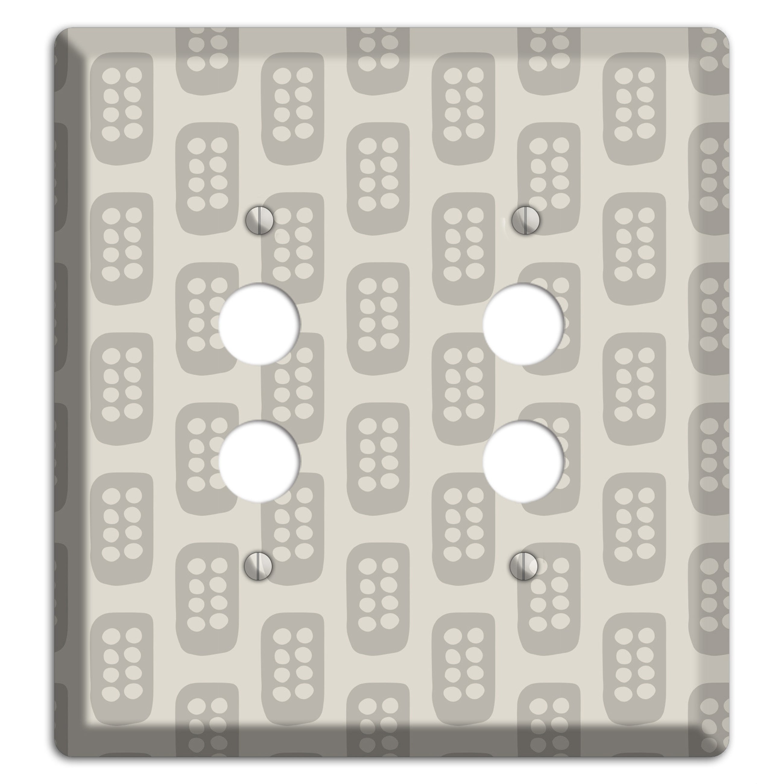 Simple Scandanavian Style EE 2 Pushbutton Wallplate