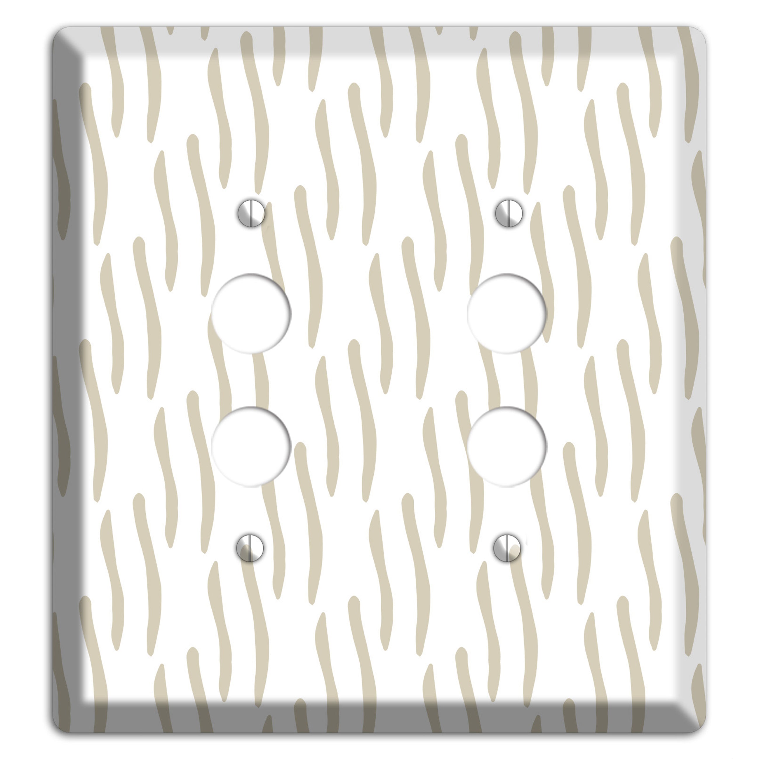 Simple Scandanavian Style J 2 Pushbutton Wallplate
