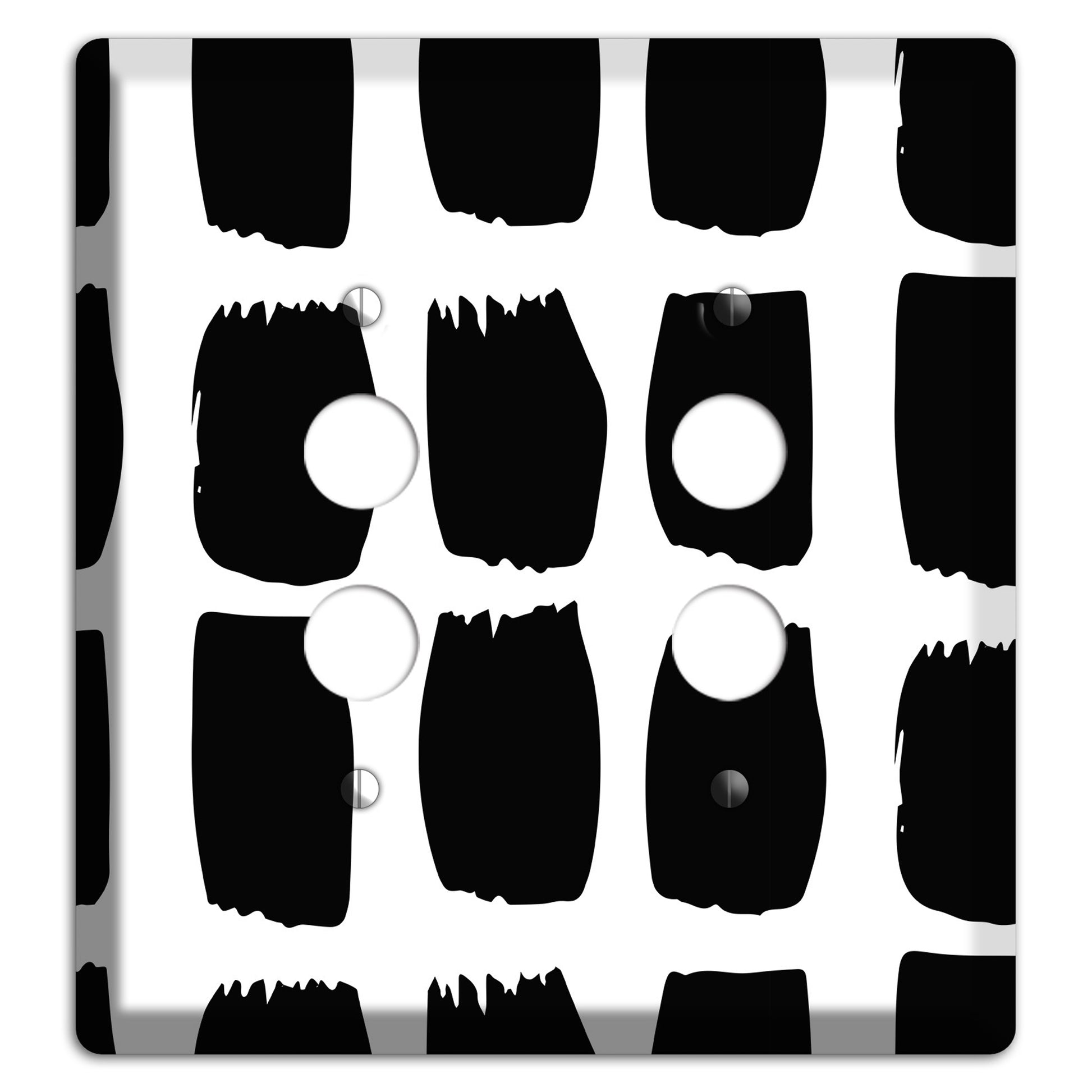 Ink Brushstrokes 7 2 Pushbutton Wallplate