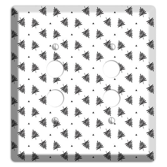 Leaves Style L 2 Pushbutton Wallplate