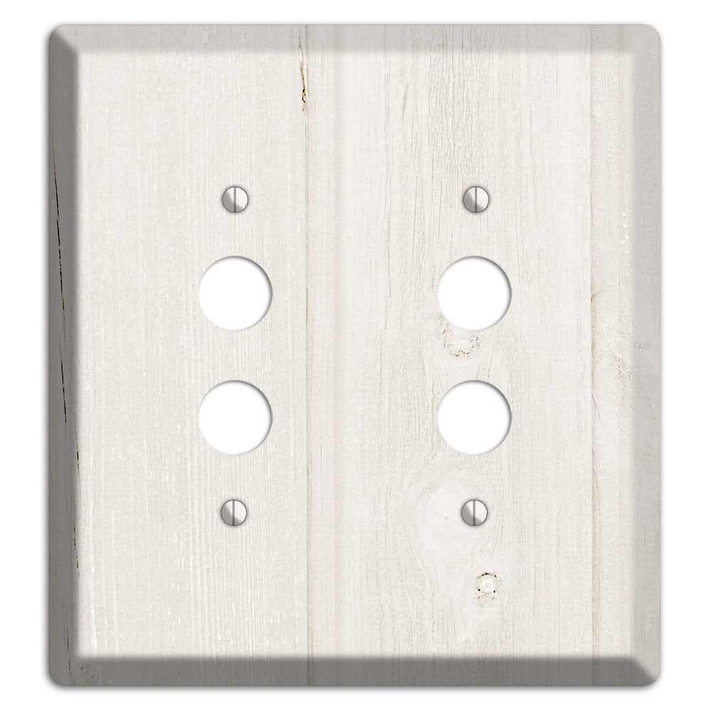 Spring Wood Antique 2 Pushbutton Wallplate