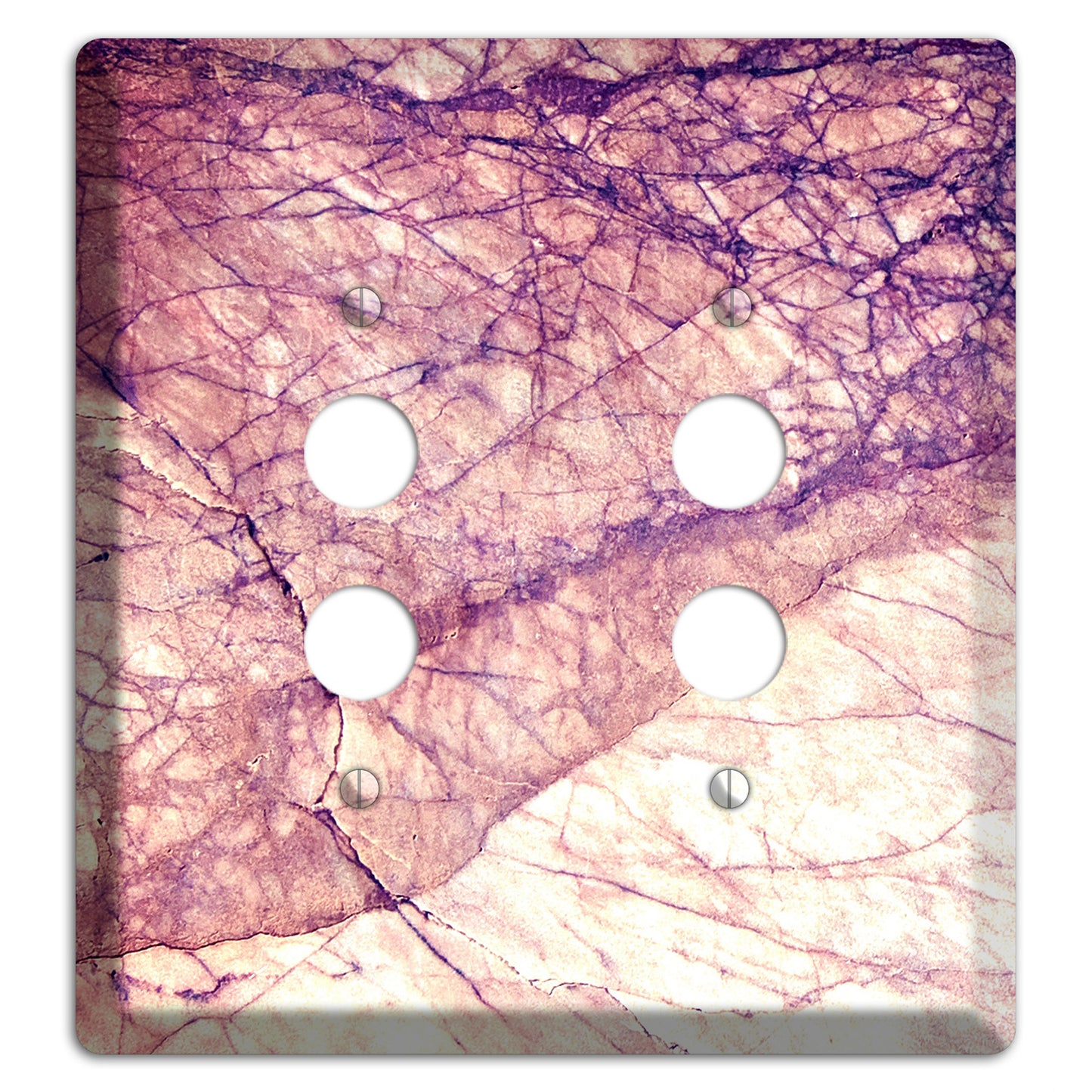 Cavern Pink Marble 2 Pushbutton Wallplate