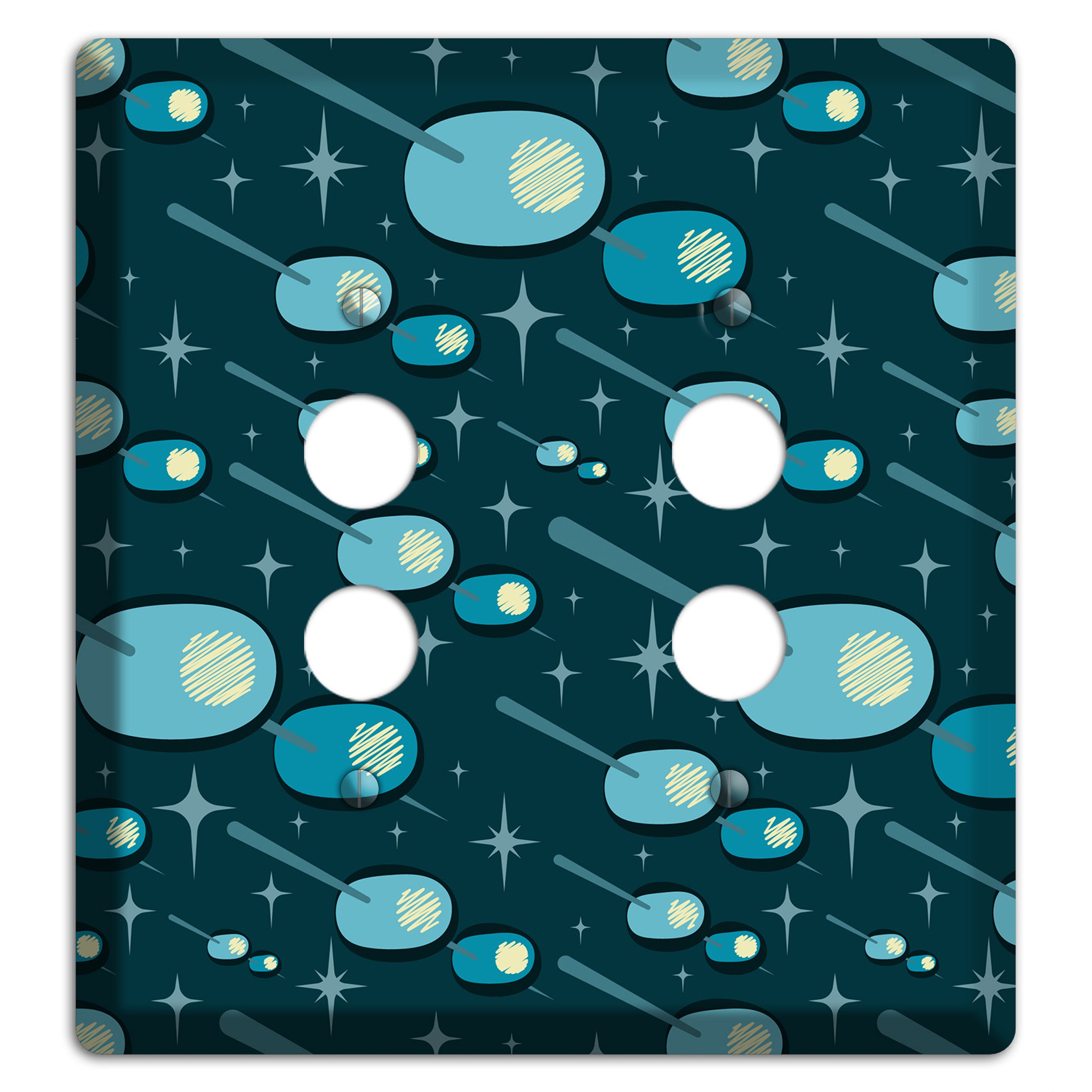 Retro Martini Olive 2 Pushbutton Wallplate