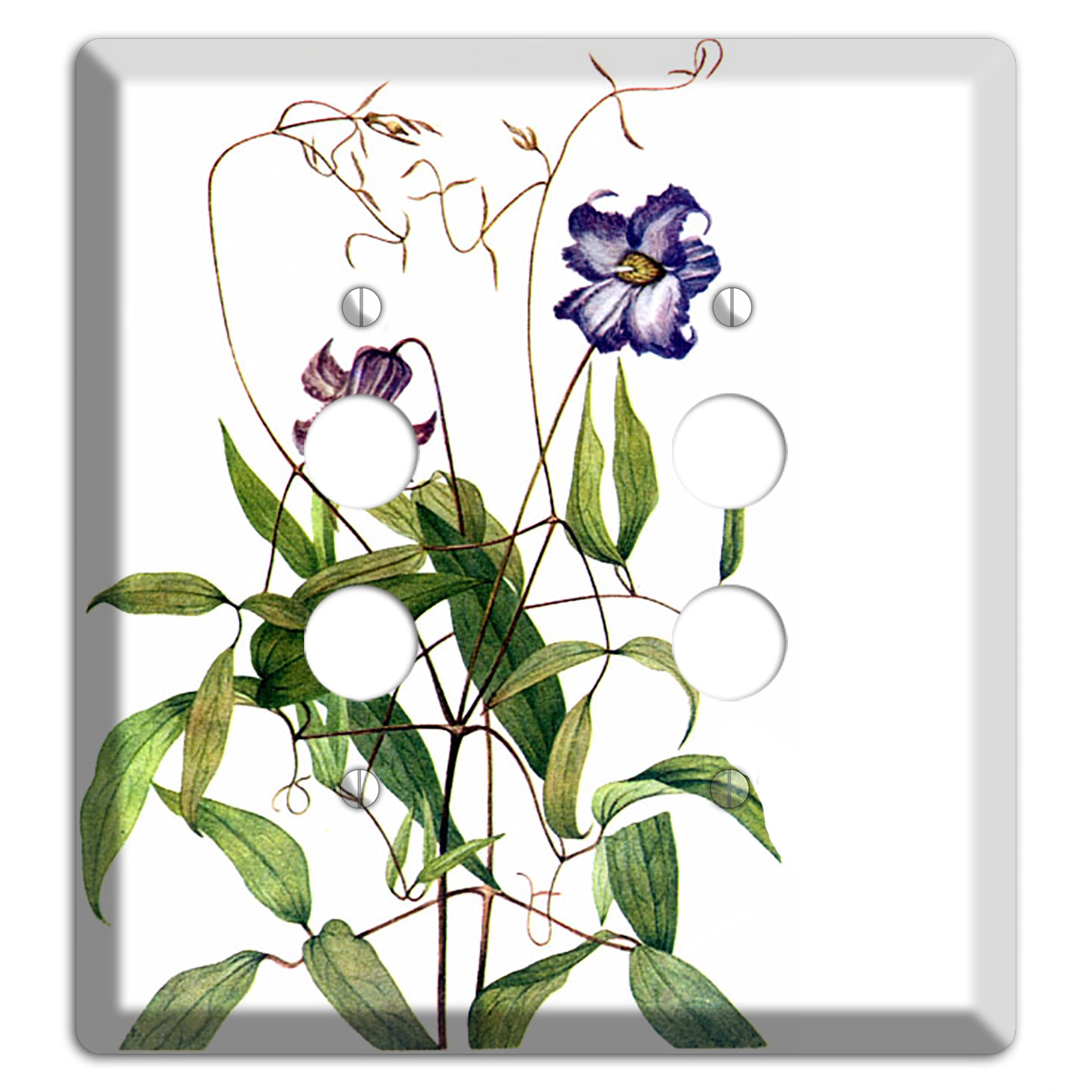 Clematis Crispa 2 Pushbutton Wallplate