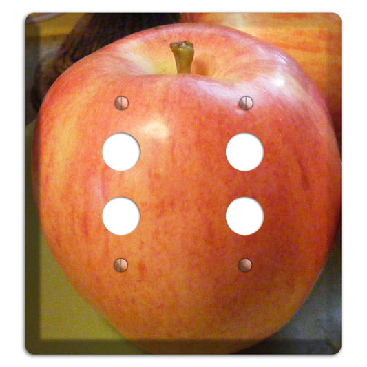 Large Apple 2 Pushbutton Wallplate