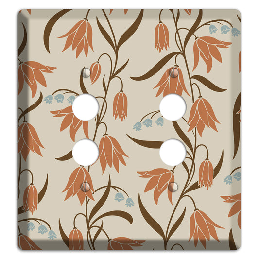 Spring Floral 1 2 Pushbutton Wallplate