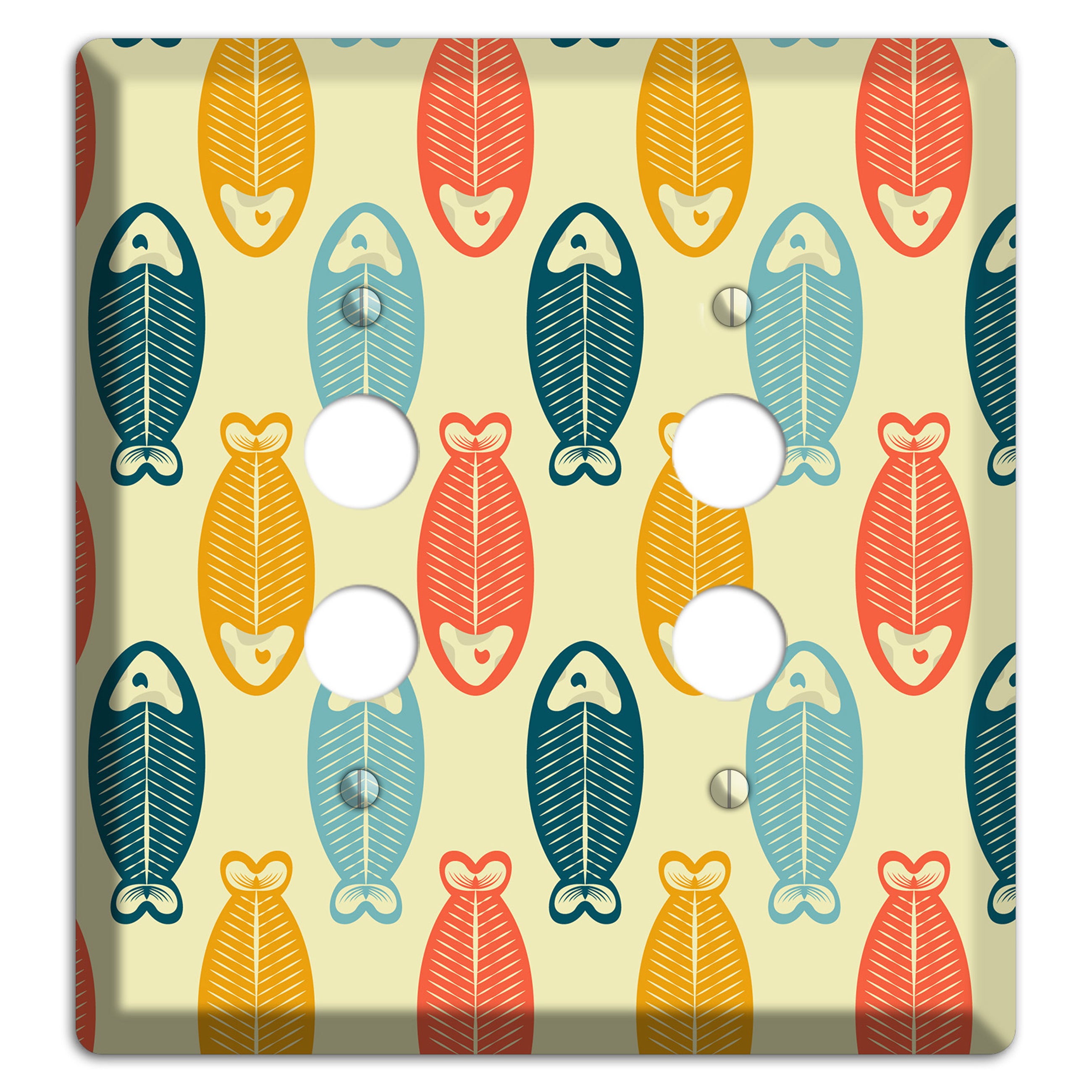 Fish 2 Pushbutton Wallplate