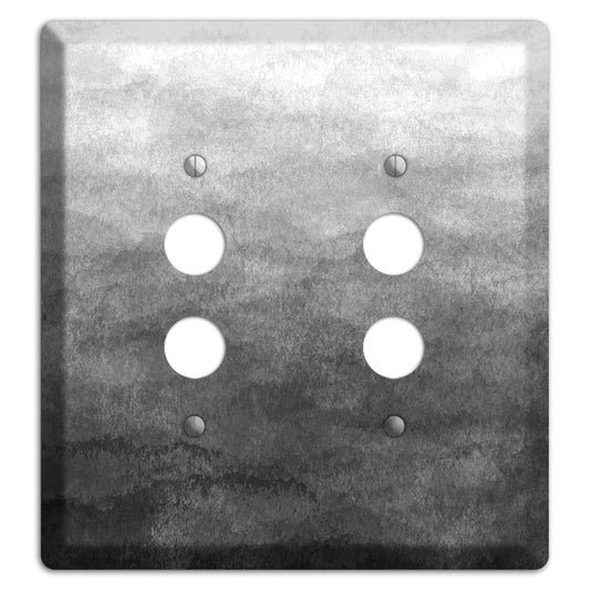 Black Ombre 2 Pushbutton Wallplate