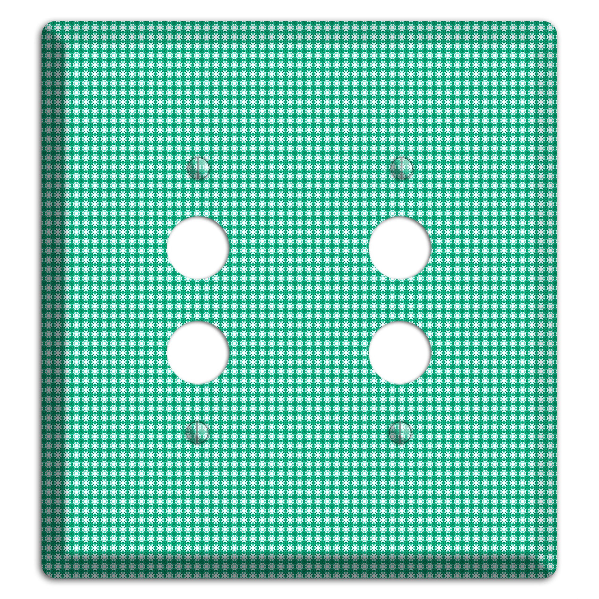 Jade Multi Tiled Geometric 2 Pushbutton Wallplate