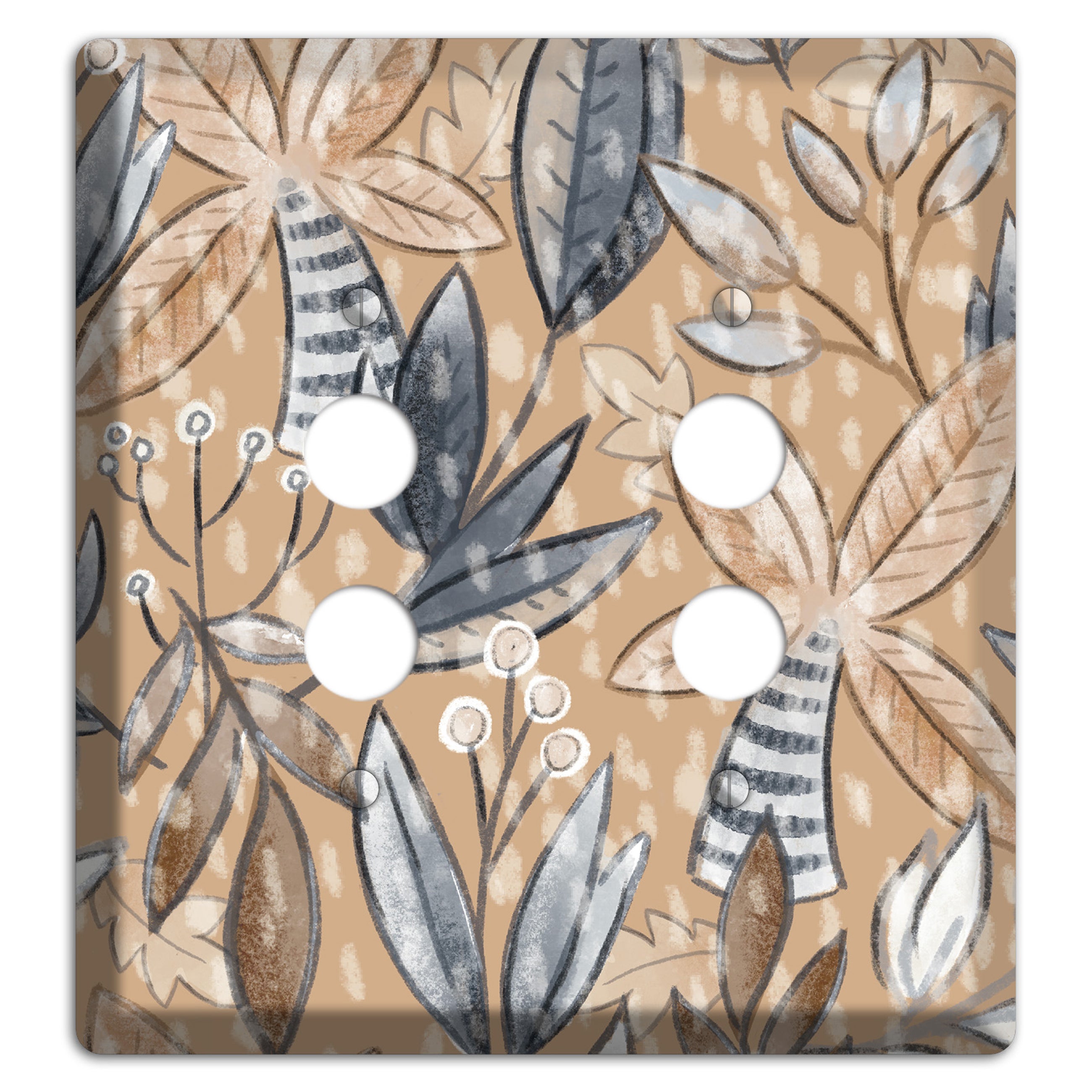 Autumn Leaves 2 Pushbutton Wallplate