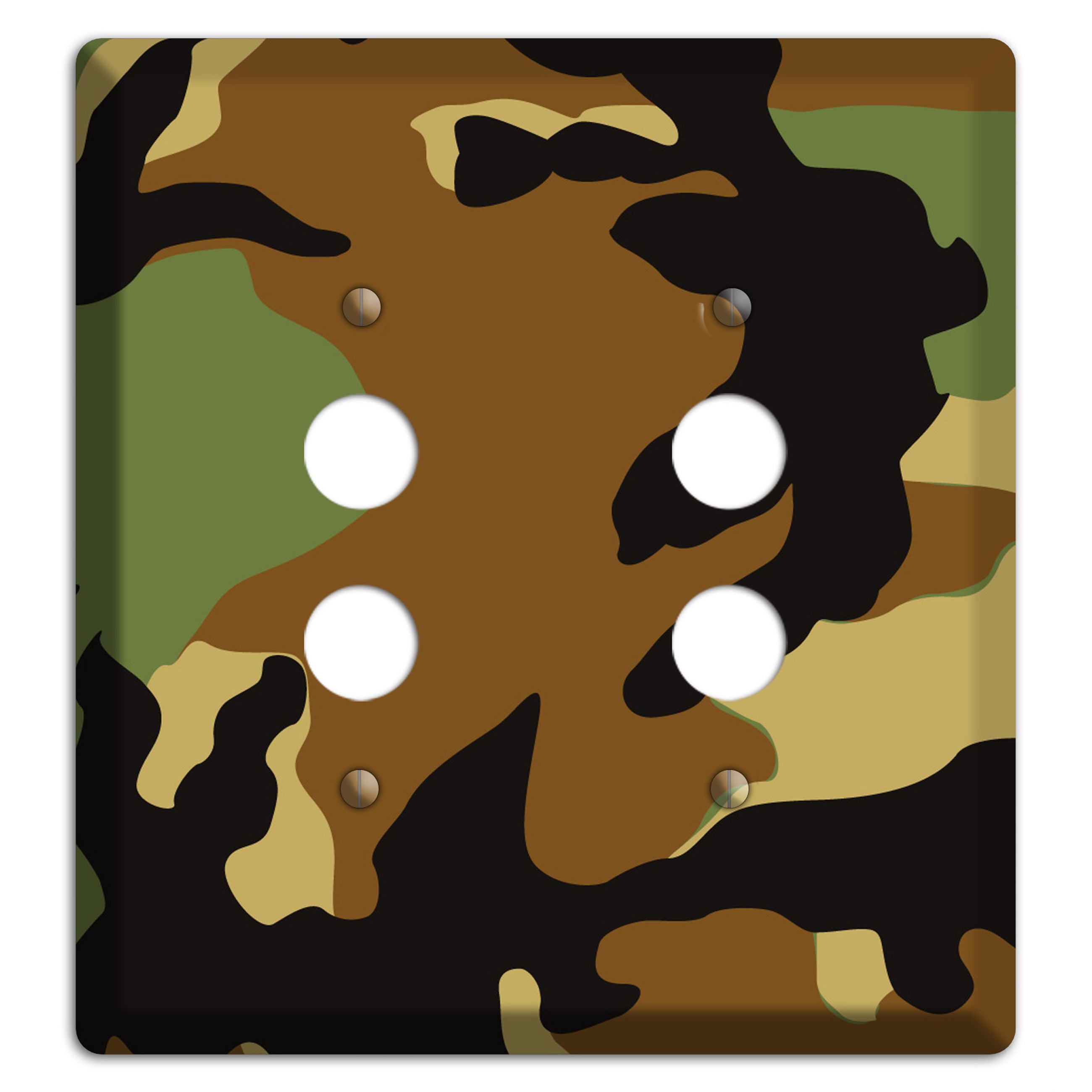 Camoflauge 2 Pushbutton Wallplate