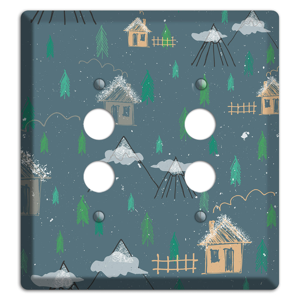 Wildlife Neighborhoods 1 2 Pushbutton Wallplate
