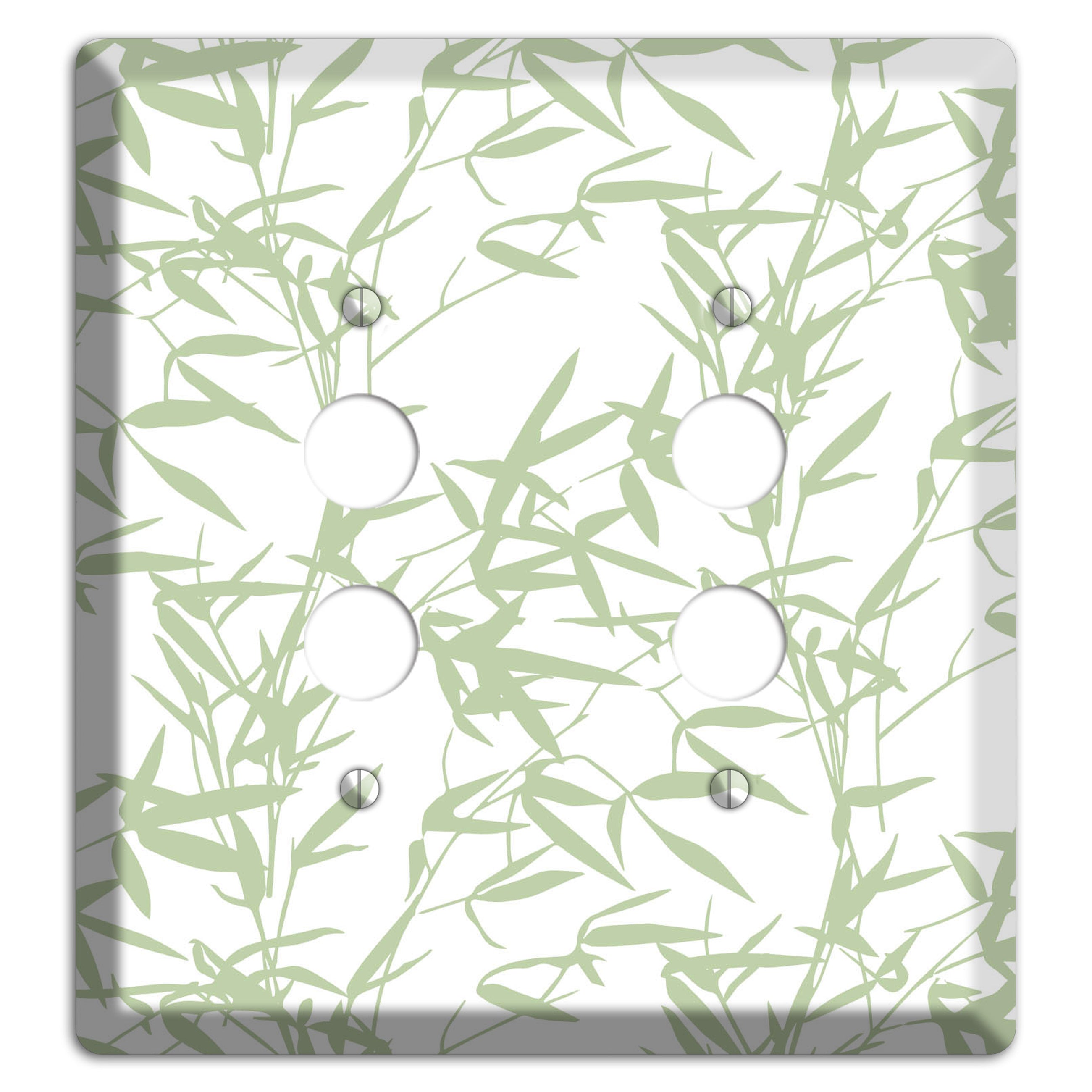 Leaves Style P 2 Pushbutton Wallplate