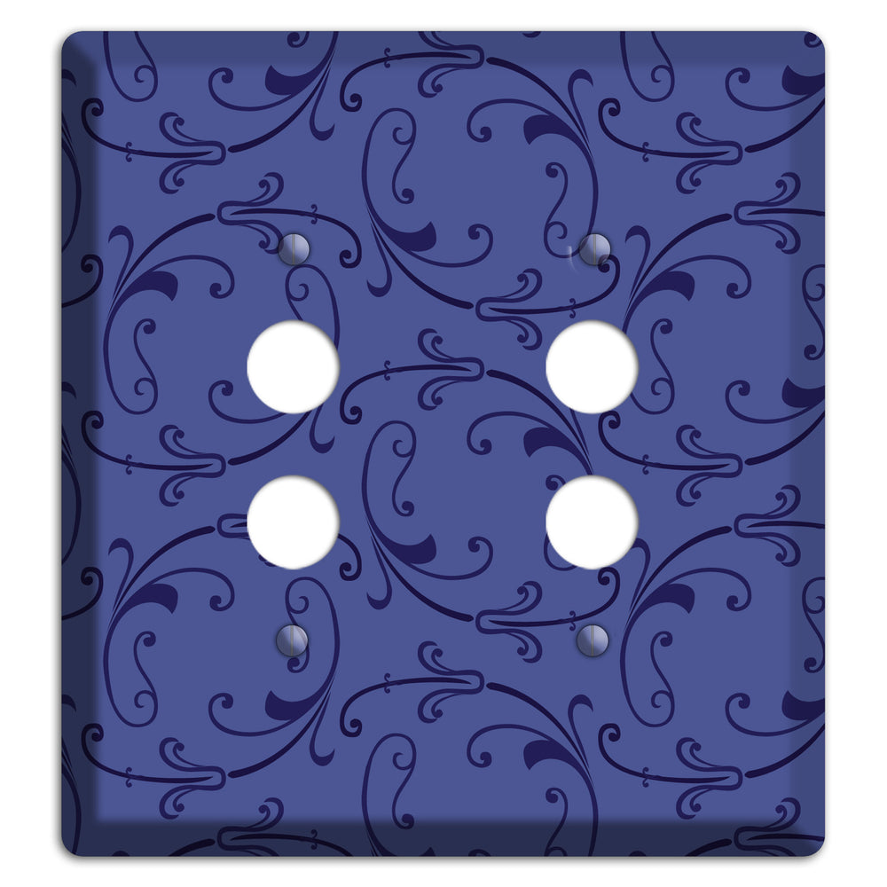 Green and Brown Argyle 2 Pushbutton Wallplate