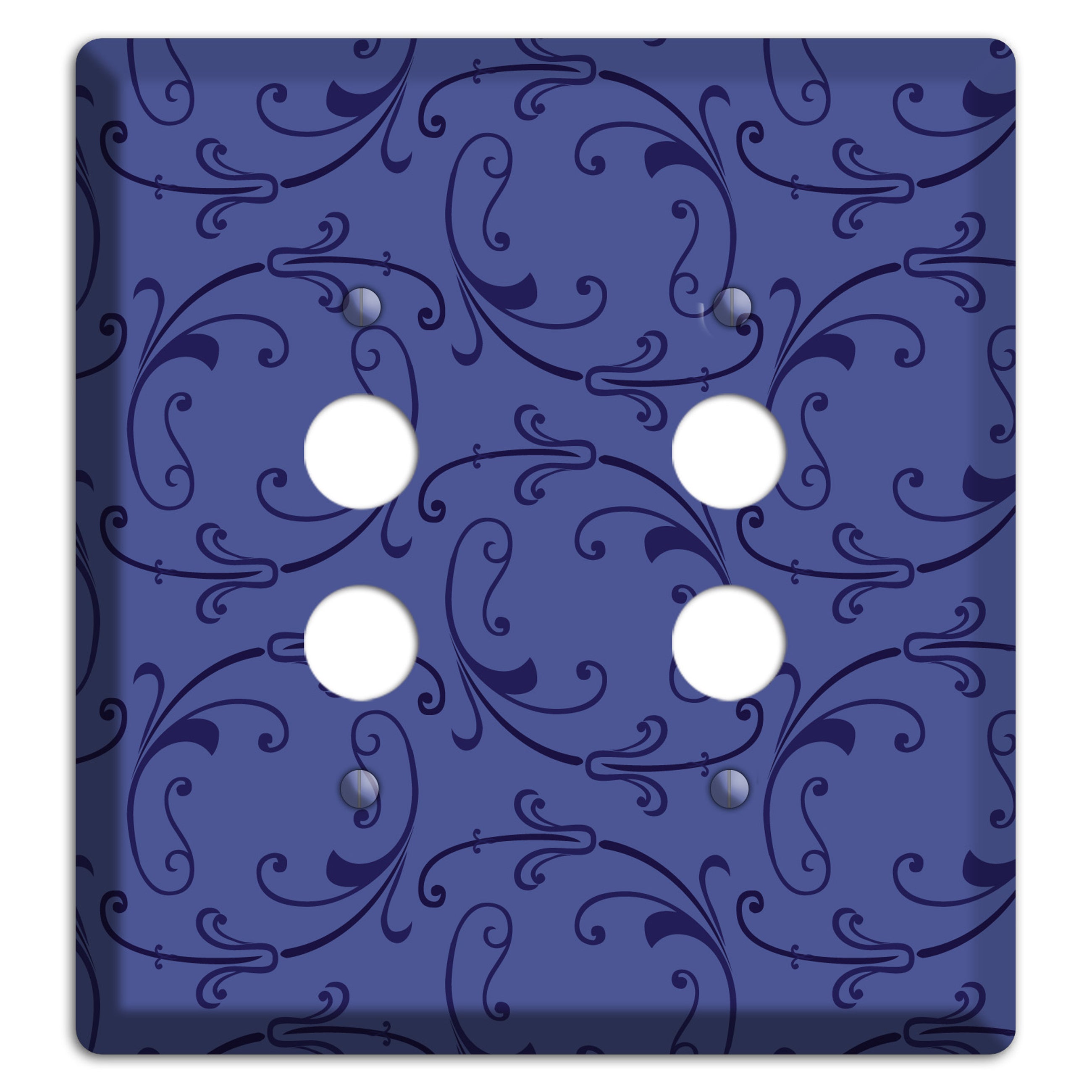 Green and Brown Argyle 2 Pushbutton Wallplate