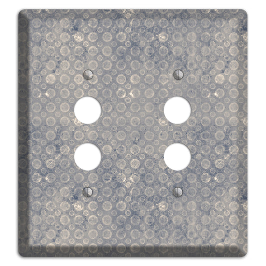 Grey Circles 2 Pushbutton Wallplate