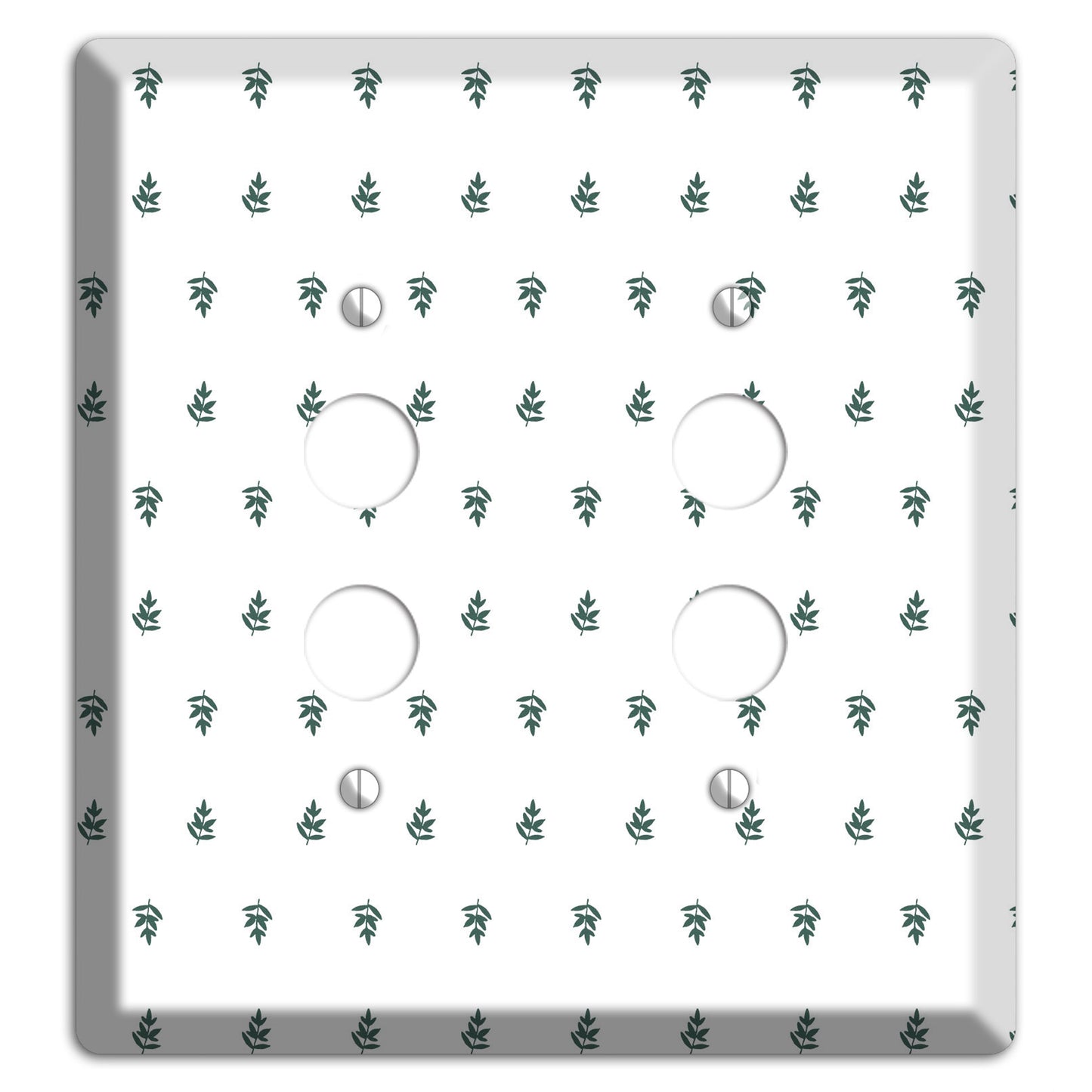 Leaves Style Y 2 Pushbutton Wallplate