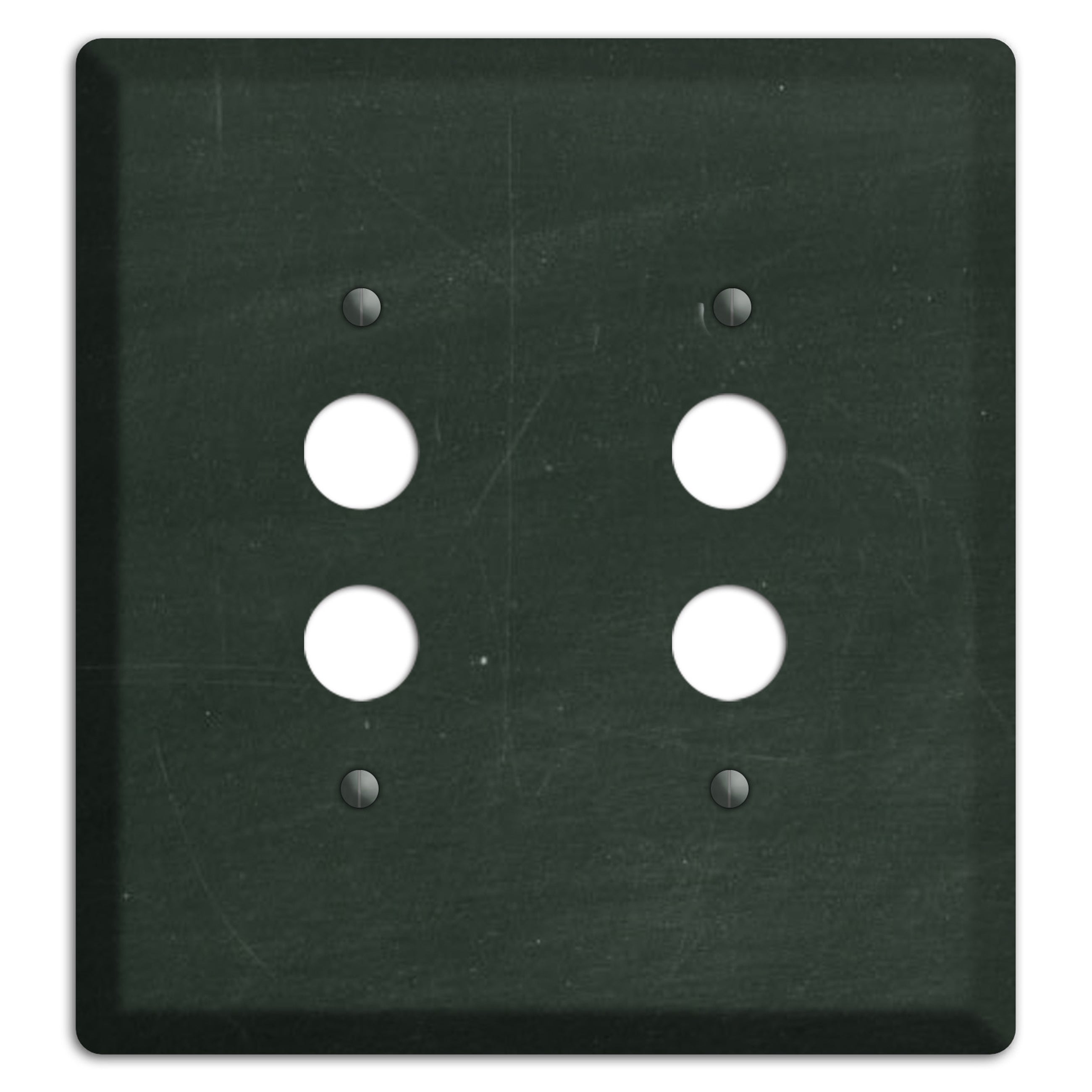 Chalk Black 2 Pushbutton Wallplate