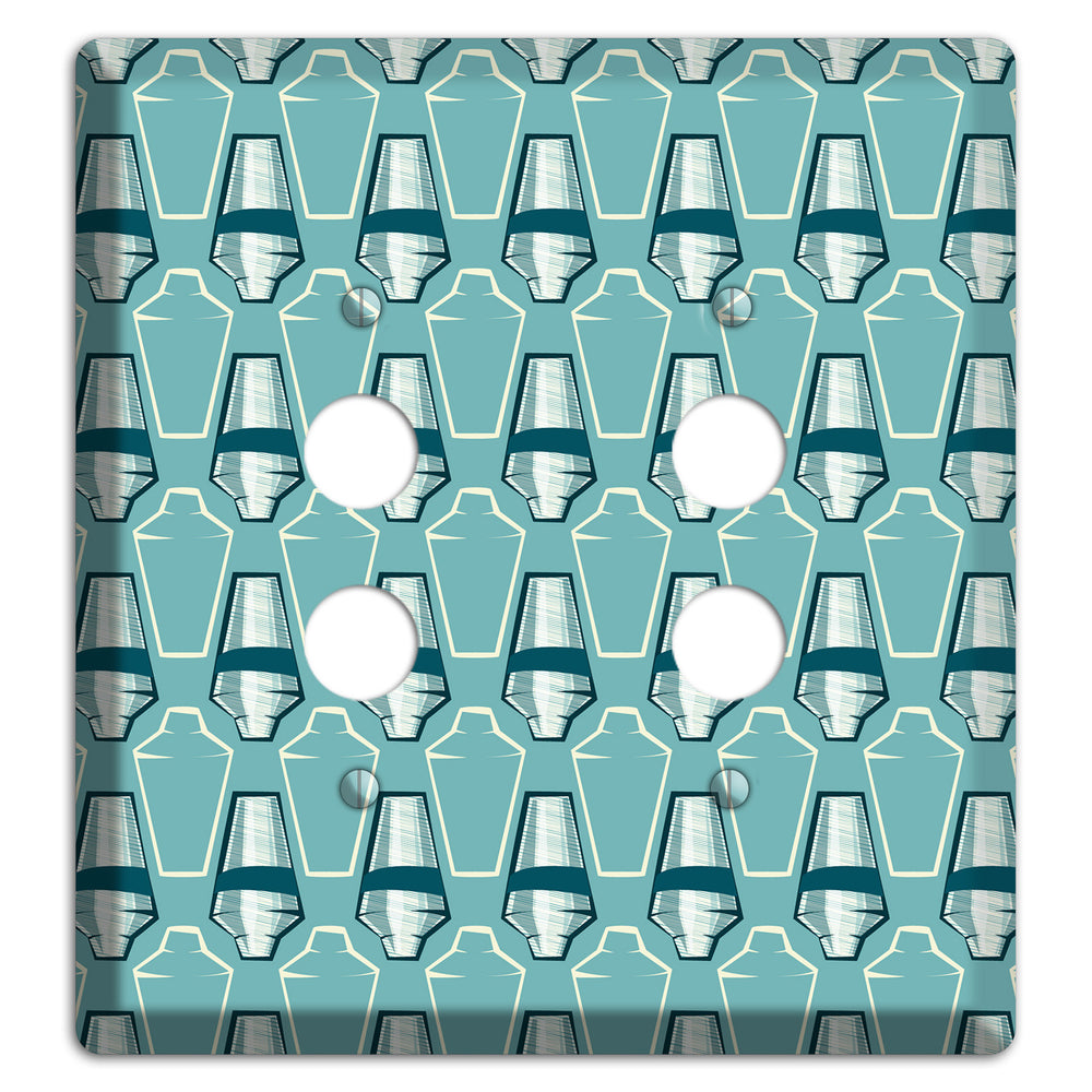 Cocktail Shakers 2 Pushbutton Wallplate