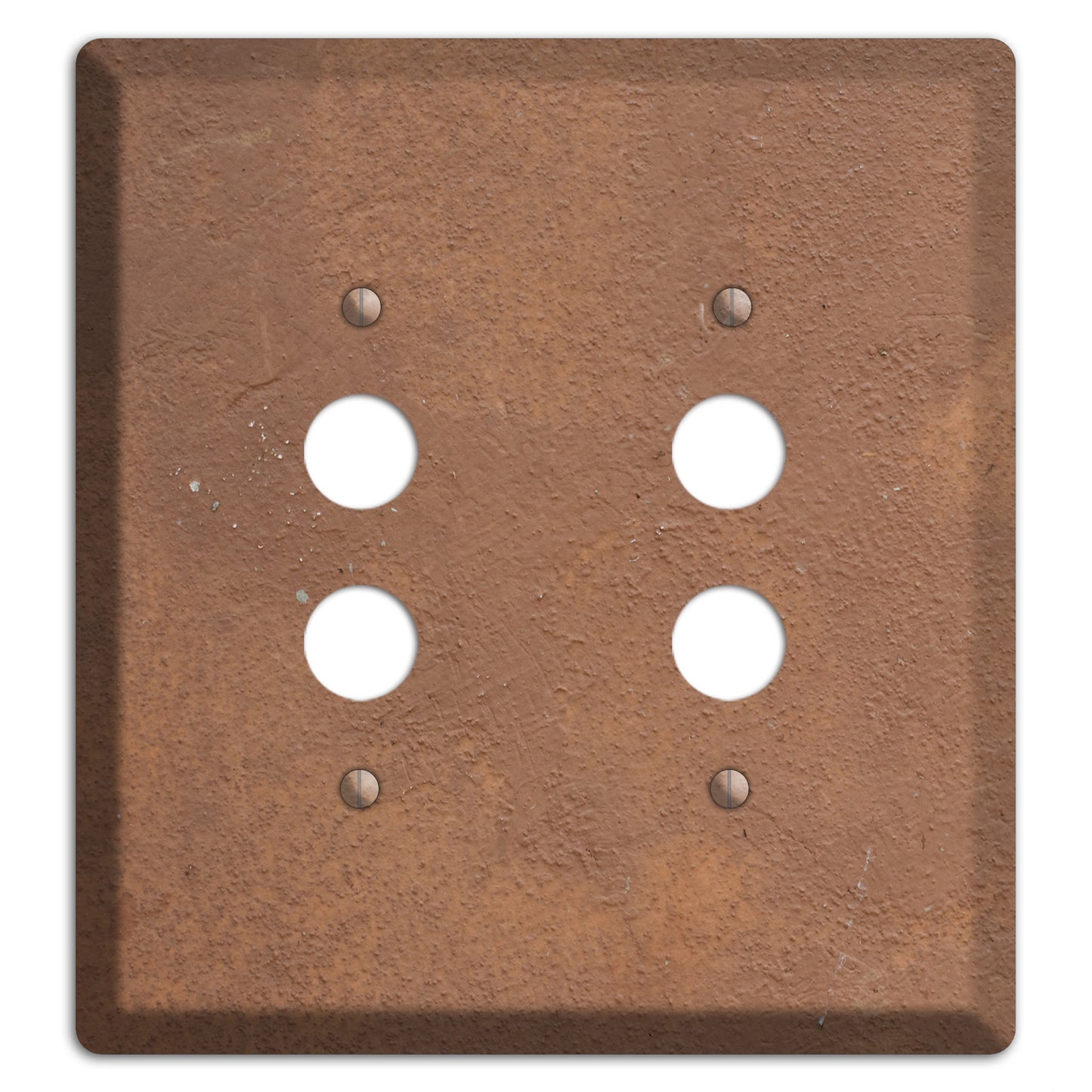 Brown Concrete 2 Pushbutton Wallplate