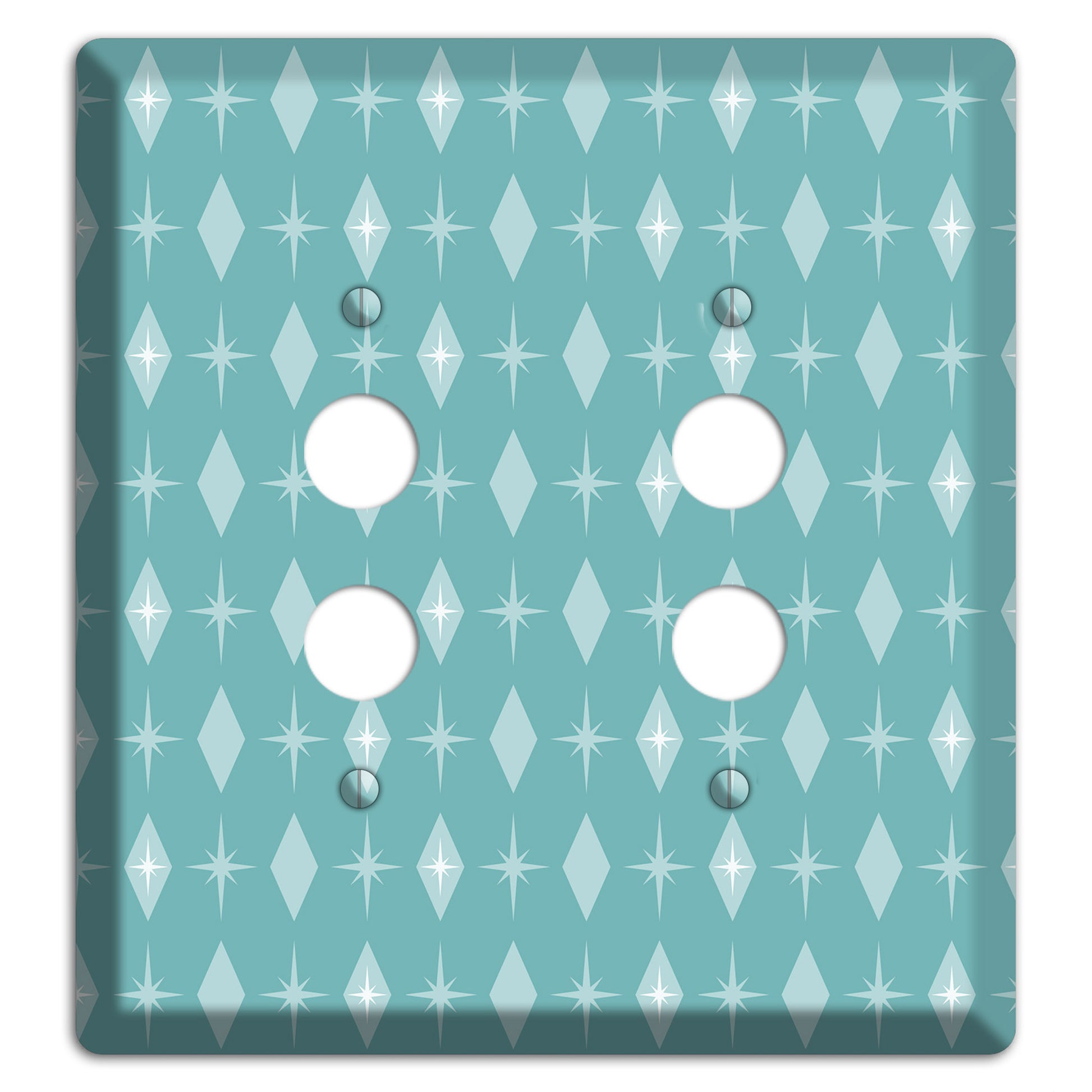 Blue Diamon 2 Pushbutton Wallplate