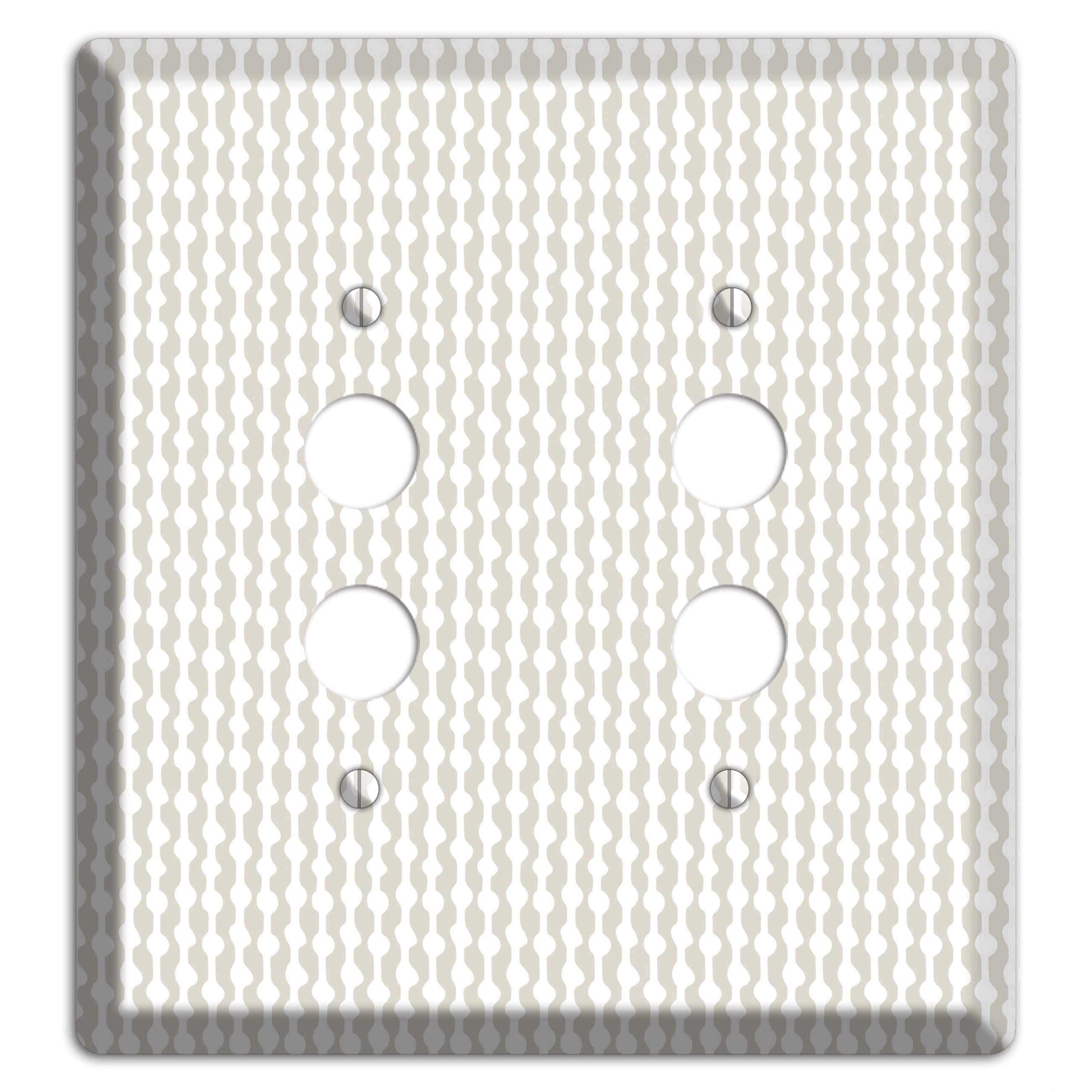 Simple Scandanavian Style C 2 Pushbutton Wallplate