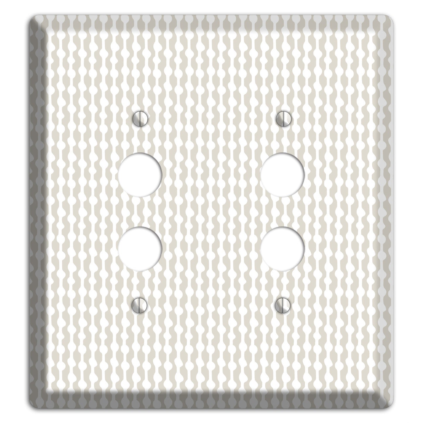 Simple Scandanavian Style C 2 Pushbutton Wallplate
