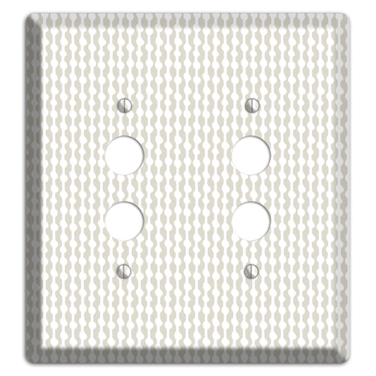 Simple Scandanavian Style C 2 Pushbutton Wallplate