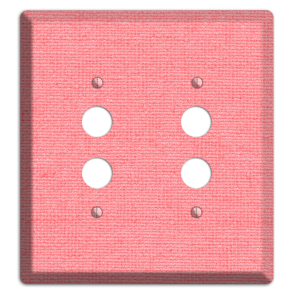 Sweet Pink Soft Coral 2 Pushbutton Wallplate