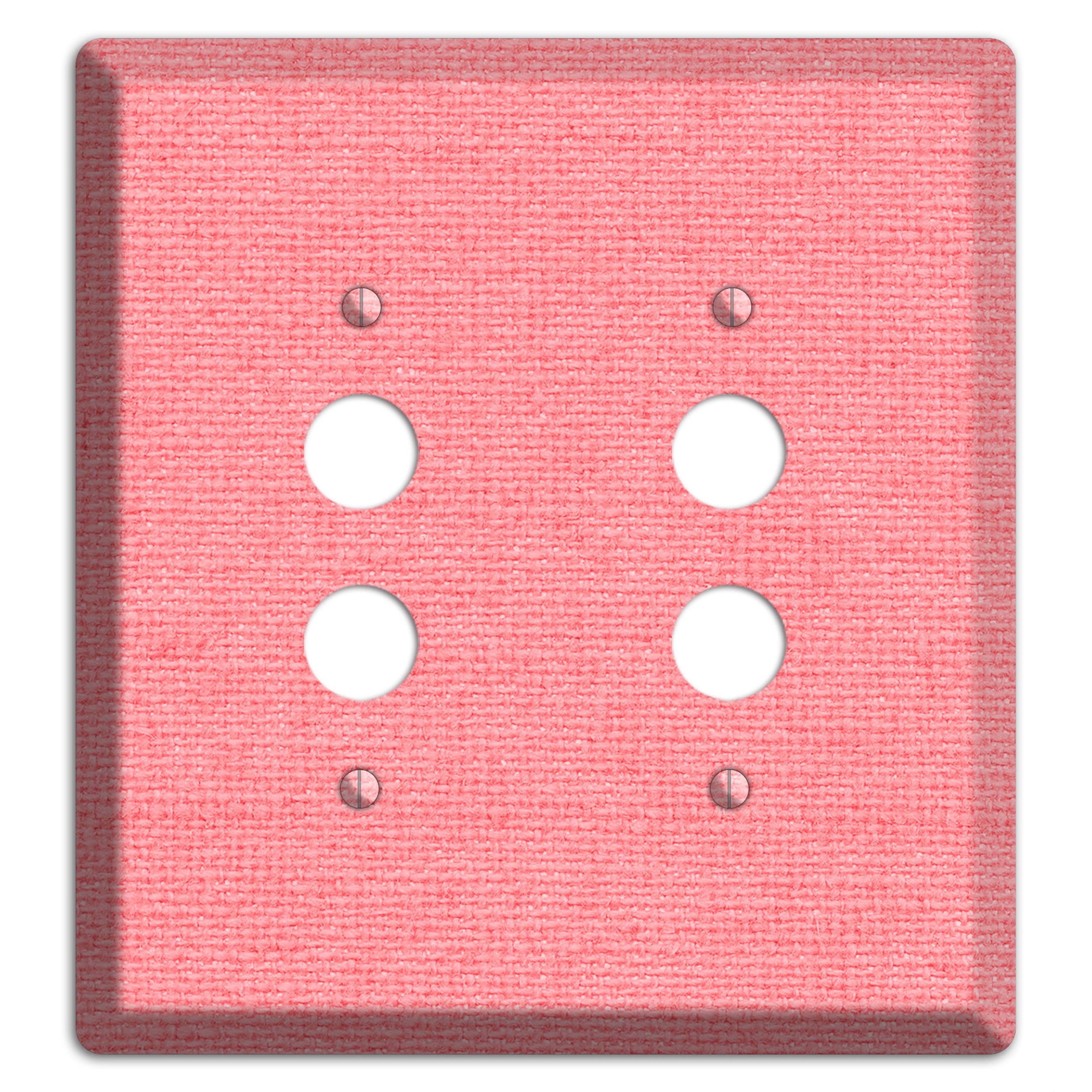Sweet Pink Soft Coral 2 Pushbutton Wallplate