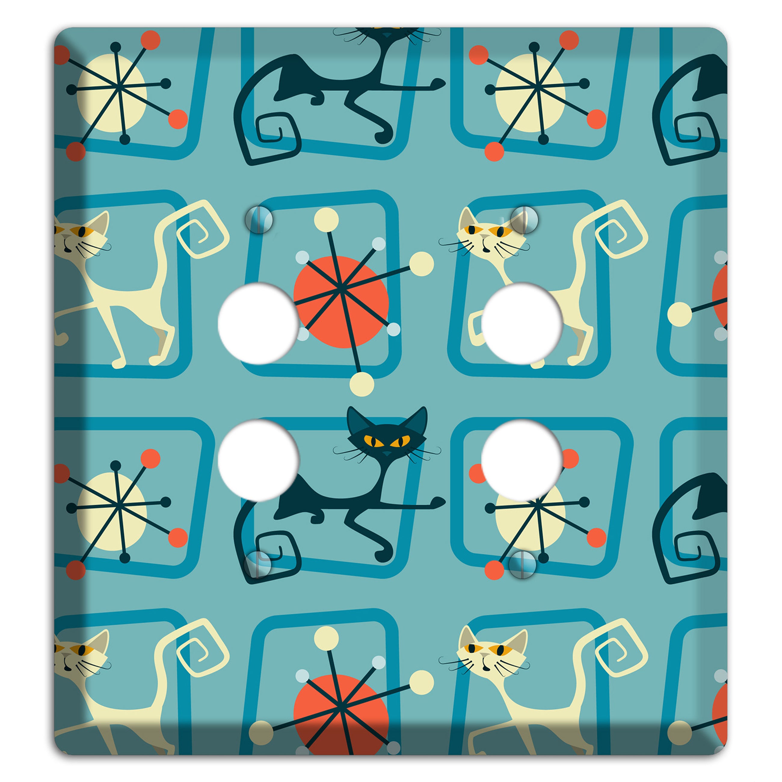 Relaxing Kitties 2 Pushbutton Wallplate