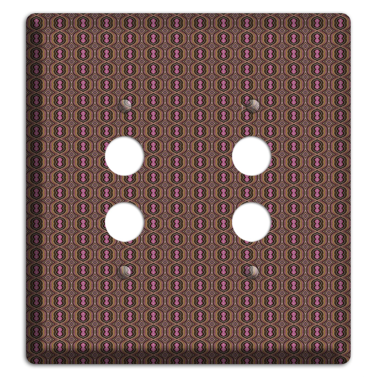 Brown Tapestry 2 Pushbutton Wallplate