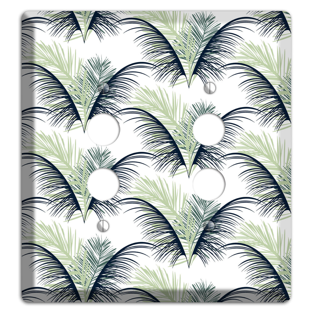 Leaves Style II 2 Pushbutton Wallplate