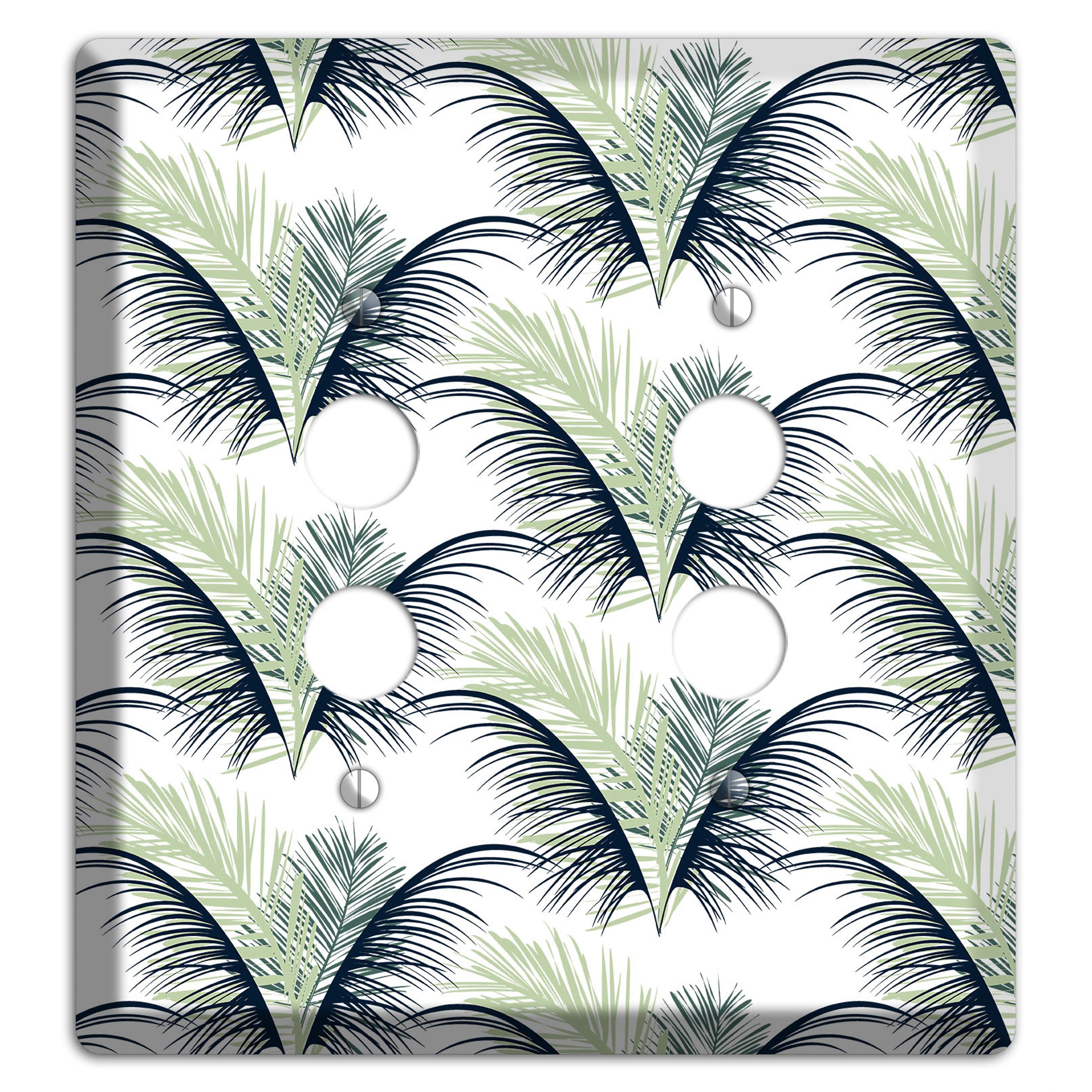 Leaves Style II 2 Pushbutton Wallplate