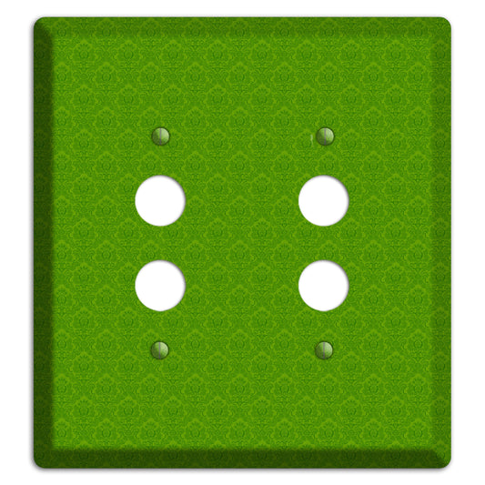 Green Cartouche 2 Pushbutton Wallplate