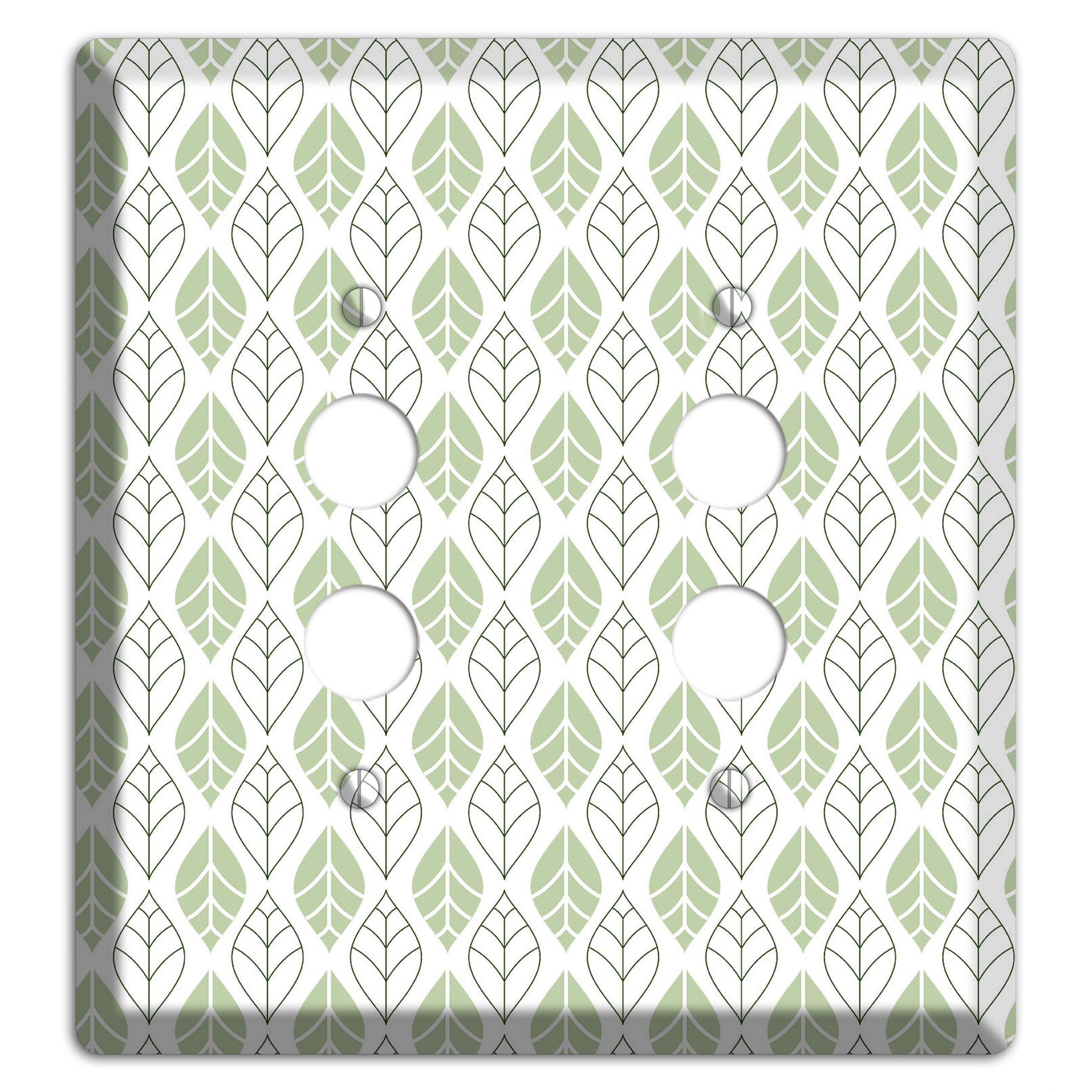 Leaves Style W 2 Pushbutton Wallplate