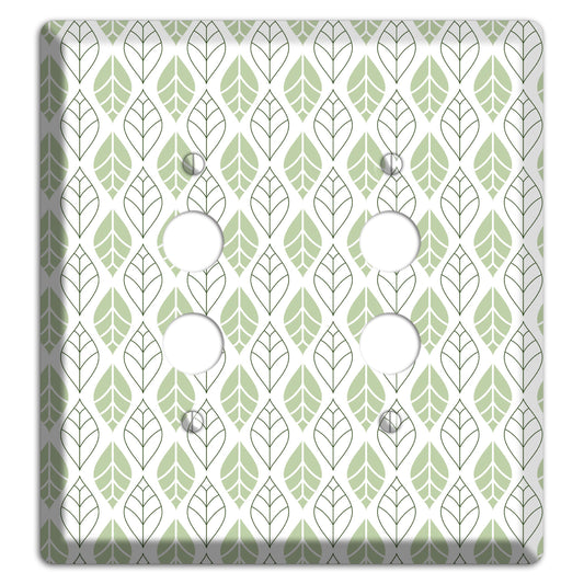 Leaves Style W 2 Pushbutton Wallplate