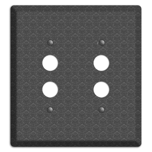 Dark Grey Cartouche 2 Pushbutton Wallplate