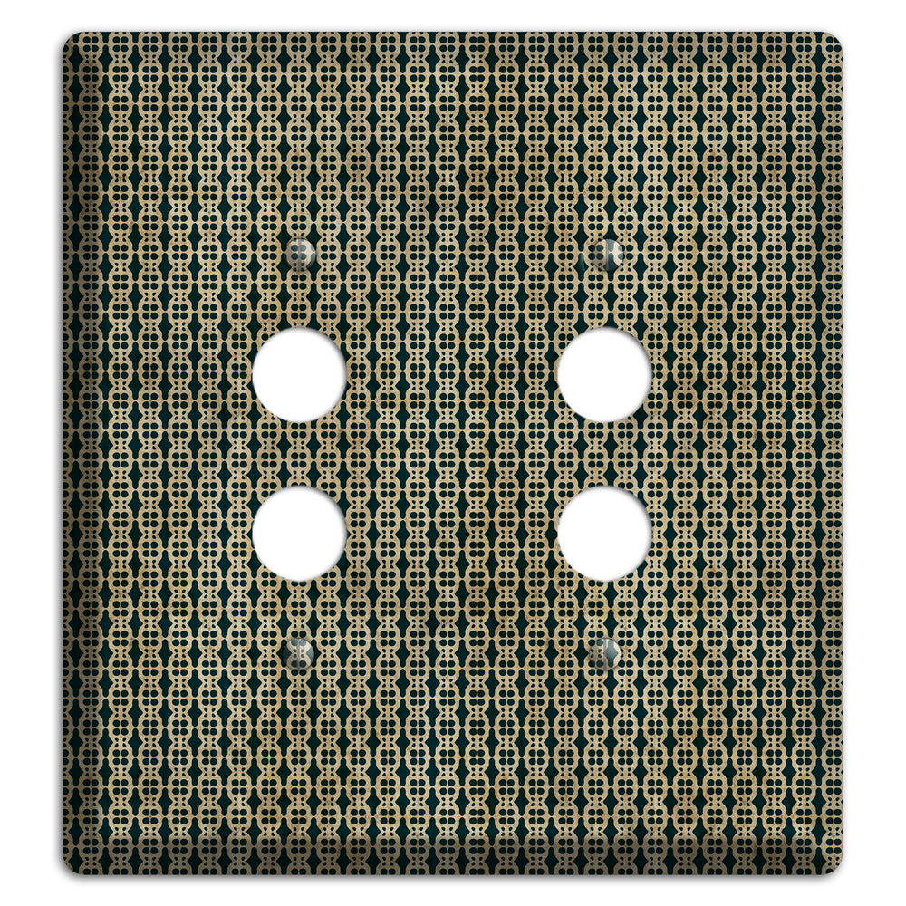 Dark Green Grunge Tiny Tiled Tapestry 3 2 Pushbutton Wallplate